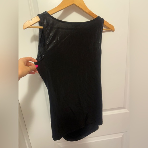 Express medium sleeveless wrap short. Faux leather look. Excellent condition. - Picture 4 of 4